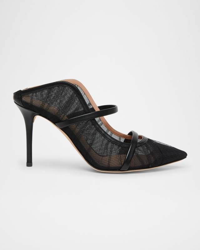 Maureen Tulle Dual-Band Mule Pumps